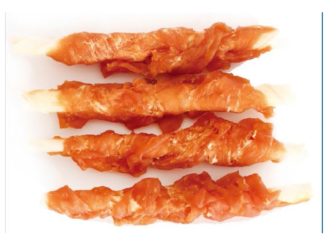 Rawhide Stick Twisted by Chicken VPC-47 - Chicken Jerky dog treats OEM from China