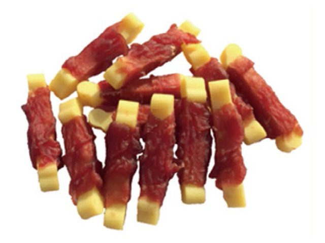 Cheese Bone Twisted by Duck VPD-25 - Duck Jerky dog treats OEM from China