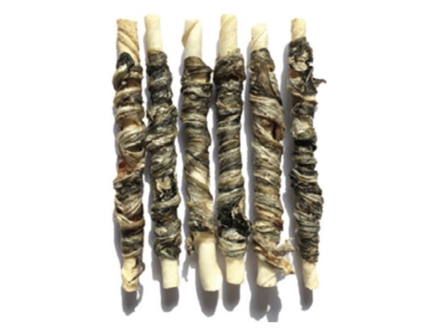 Rawhide Stick Twisted by Fish Skin VPF-08 - Fish Jerky dog treats OEM from China
